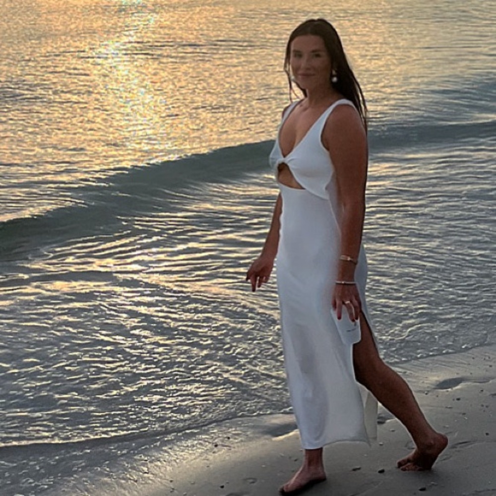 l*space White Cutout Maxi Dress
